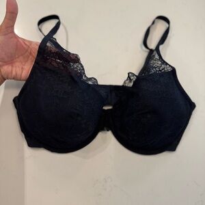 Soma Lightweight Lift Plunge Black Seamless Bra Intimates